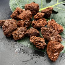 红色火山石 养鱼池污水处理滤料颗粒 花卉多肉铺面 微景观装饰