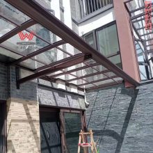 北京铝合金雨棚 别墅遮阳阳台棚 露台棚定做顶楼阳光棚户外雨棚