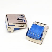 USB3.0AĸӸĸ 9.5H 90ȲDIP ֱ/ ͭ 3.0AF 9P о