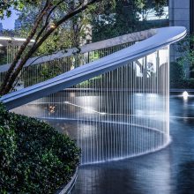 成都拉线水帘厂家,水幕帘设备生产,润和水秀