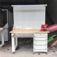 博毅弘实木钳工工作台 榉木重型工作台图片 复合板工作桌