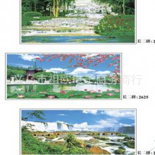 春节装饰年画客厅装饰墙画八骏图 迎客松山水风景宝宝财神伟人画