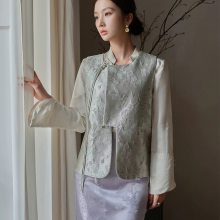 份货批发水墨禾止间新中式刺绣马甲一手货源供应市场