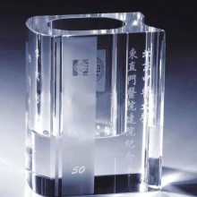 水晶笔筒礼品定制，校友会纪念品礼品，同学聚会礼品，兰州校庆纪念品，学校周年庆典礼品，校友会礼品深圳