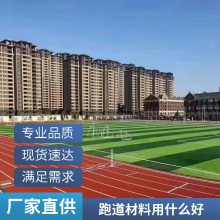 学校公园透气性新国标混合型自结纹运动场地13mm全塑型塑胶跑道