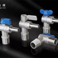 阀门管件 不锈钢双外丝角阀 三角阀