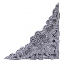 青山砖雕边角中式青砖仿古砖影壁照壁装饰边角装饰40cm蝙蝠角花