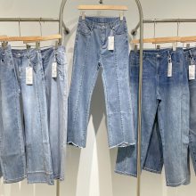 鄭州女褲品牌婭嫚夏季牛仔褲品牌女褲庫(kù)存服裝貨源
