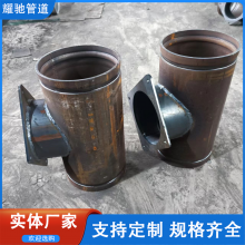 建筑排水管道立管检查口定制 DN300钢制镀锌沟槽连接检修口现货