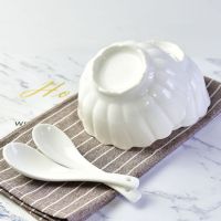 唐山浩新瓷业陶瓷餐具碗 骨质瓷碗盘碟套装 创意百货米饭碗定制logo实用礼品