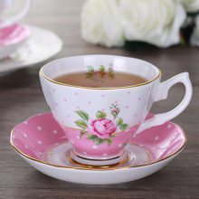骨瓷咖啡杯碟套装 欧式红茶杯子陶瓷拿铁咖啡杯 房地产礼品定制