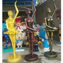 玻璃钢跳芭蕾舞女孩雕塑 长沙跳舞抽象人物雕塑 港城雕塑厂家