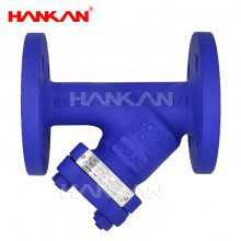汉肯HANKAN 400型Y型过滤器 蒸汽高温不锈钢碳钢100目德标