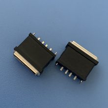 A母4P直插防水 USB 180度立式插板防水插座 AF 4PIN立式防水插座 IP68防水等级