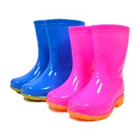 创盛儿童雨鞋男童女童中筒水鞋防滑耐磨中帮雨靴男孩女孩胶鞋