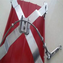盛安泰 角驰820/760型屋面板防坠落系统 角驰彩钢瓦高空施工安全防跌落 X型不锈钢带钢丝绳