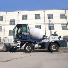 小型自上料混凝土搅拌车 4方全自动混凝土罐车