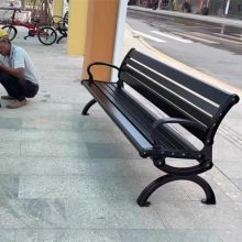 公园长凳户外防腐木长凳机场坐凳景观园林商场广场坐凳定制
