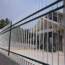 学校别墅围墙隔离栏 铁艺护栏 白色锌钢护栏