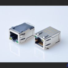 RJ45带灯 插座，SMT贴片RJ45连接器，带变压器系列 带滤波器