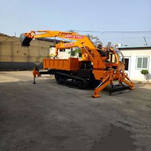 成德 履带式随车吊自卸车 换挖斗破碎锤拉土方 履带吊挖一体机随车