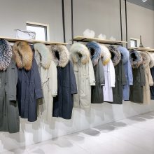 【Jessie杰西】派克服女2020冬新款貉子毛领兔毛内胆中长款过膝海宁皮草外套商场特卖女装货源批发