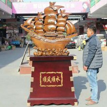 广州实木质帆船摆件 木船开业礼品 开业贺礼摆件