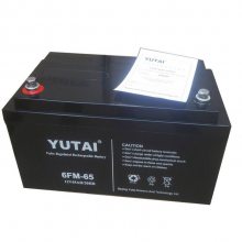 YUTAI蓄电池6FM-65宇泰阀控式铅酸蓄电池12V6***H/20HR机房应急电源