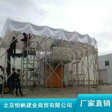 北京恒帆建业定制可以折叠的服装展推拉篷_电动推拉篷