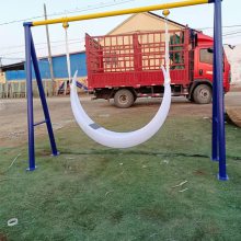 户外 小区公园双U型网红双人秋千景观智能健身器材