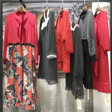 专柜大码品牌折扣女装 广州便宜库存尾货一手货源 梦莎奴秋装一手货源