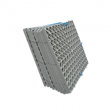 pp格栅板 聚丙烯塑料拼接网格板 圆格栅一体成型 洗涤塔填料支撑板