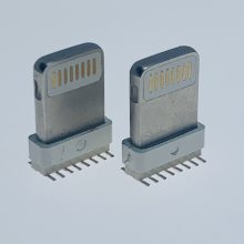 Lightningͷ/8PIN/ʽƬ/180SMT/¶7.0mm˿ Բ ˿