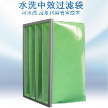 定制中效过滤器 无纺布袋式过滤网 多层熔喷滤料 F5-F9过滤袋