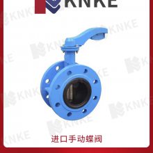 进口手动高真空蝶阀 不锈钢材质 美国科恩科KNEK品牌
