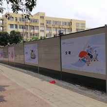 深圳市裕景名苑项目施工护栏 1.0厚钢板组装围挡 美观防风