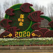 春节绿雕、丹江口节日景观绿雕设计