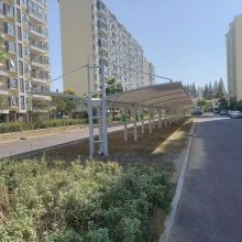 膜结构停车棚 施工方案 江陵县张拉膜结构电动车停车棚公司