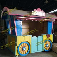商品花车防腐木售货亭风景区移动售卖亭商业街美食餐车批发