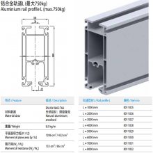 德国EEPOS壹博斯工业级铝合金轨道M(750kg):编码0011027 编码0011028