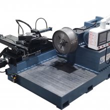 生产大直径全自动数控翻边机翻边旋喇叭口冲孔一体机