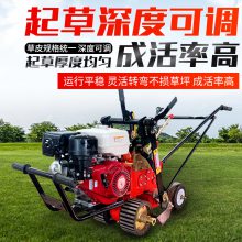 人和机械 起草皮机 手推自行式草坪铲草机 自动切断草坪移植机厂