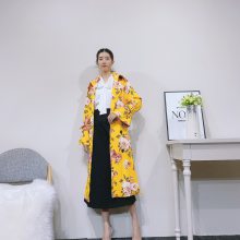 欧美大版型风衣 【佳丝敏】 时尚优雅风衣外套 专柜女装折扣批发