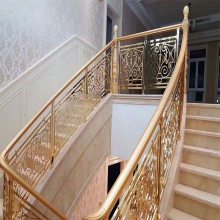 红木铜雕刻楼梯起头柱 集颜值与气质于一体的中式装修