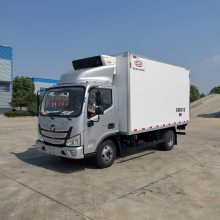 福田欧马可150马力冷藏车 4.2米城市冷链肉钩蔬菜运输车