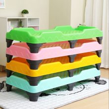 幼儿园午睡专用塑料床托管单人注塑一体叠叠床儿童简易午休床