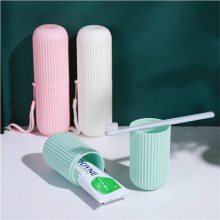 家用卫生间洗漱杯简约旅行便捷式塑料牙膏牙刷杯
