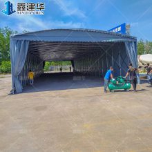 定做活动帐篷布可移动雨蓬大型仓库遮雨篷固定篷工厂雨棚