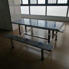 不锈钢餐桌组合学校工厂食堂肯德基快餐桌椅工地玻璃钢餐桌款式多