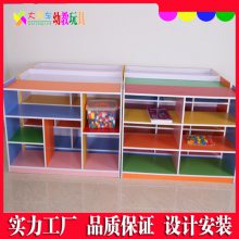 广西南宁供应是幼儿园室内收纳架整理区防火板柜子玩具柜